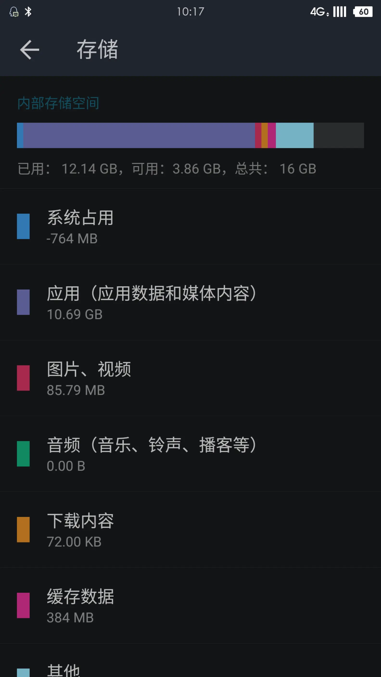 存储空间里的图片视频为何找不到？